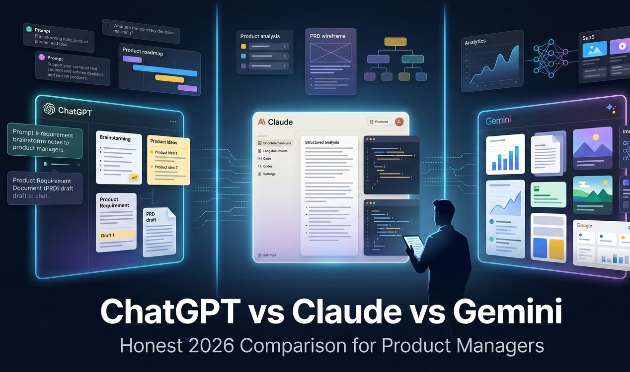 ChatGPT vs Claude vs Gemini for Product Managers: Honest 2026 ...